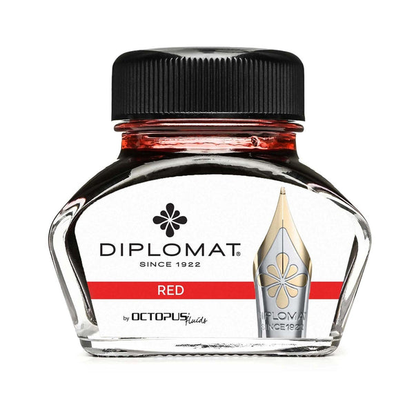 Diplomat, Tintenglas Octupus Ink, 30ml, Rot