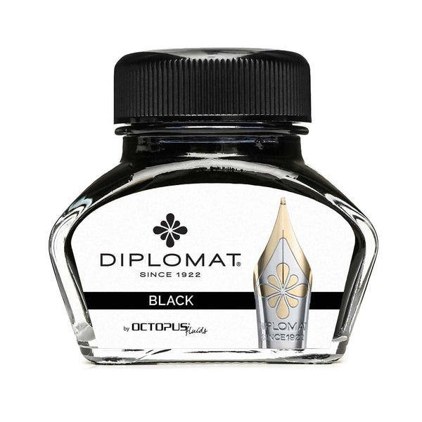 Diplomat, Tintenglas Octupus Ink, 30ml, Schwarz