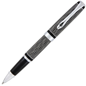 Diplomat Tintenroller Excellence A Plus Wave Guillochiert Lapis Schwarz-1