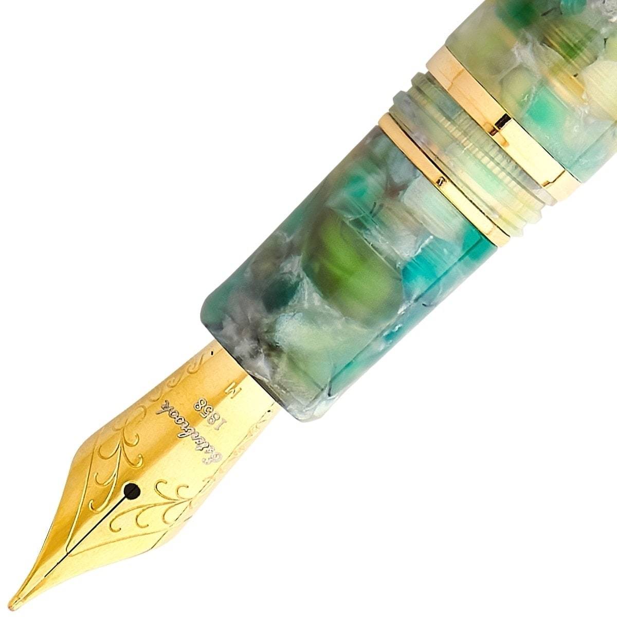 Esterbrook, Füller, Estie, Gold Trim, Sea Glass-2