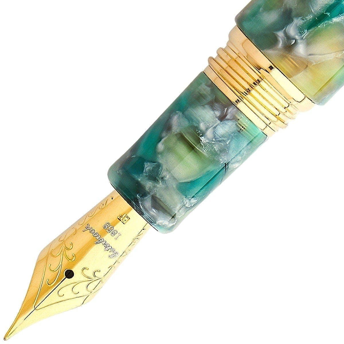 Esterbrook, Füller, Estie Oversized, Gold Trim, Sea Glass-2