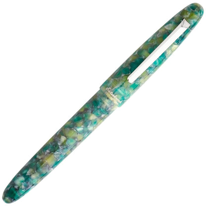 Esterbrook, Füller, Estie, Silber Trim, Sea Glass-4