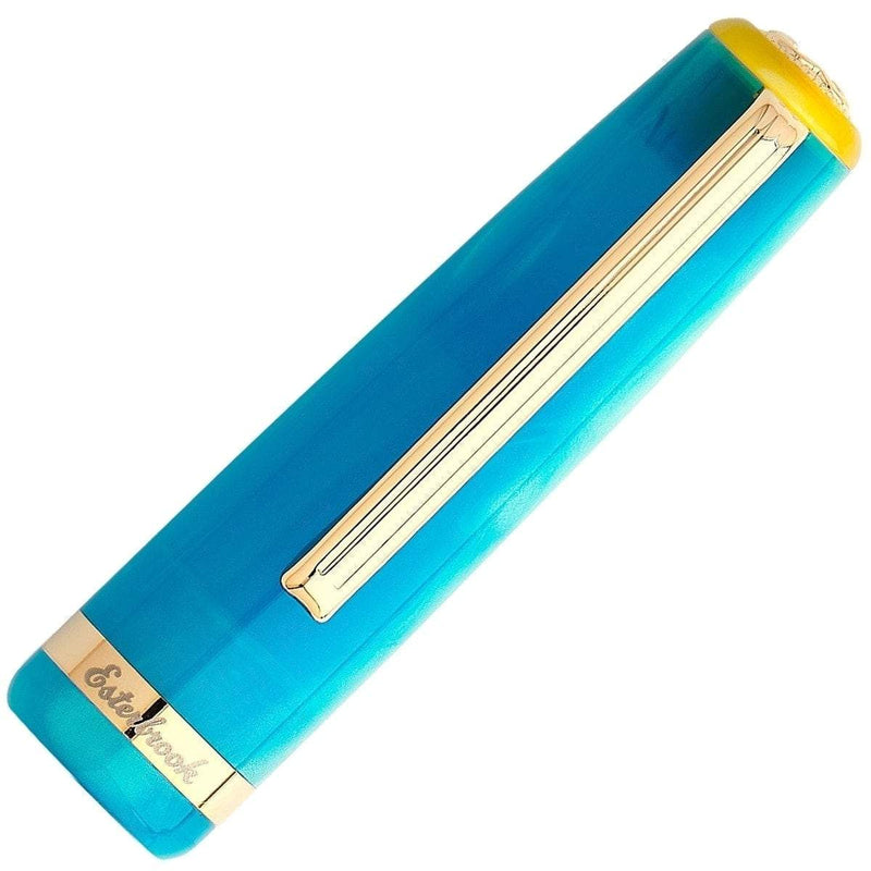 Esterbrook, Füller, JR Pocket Pen, Gold Trim, Blue Breeze-3