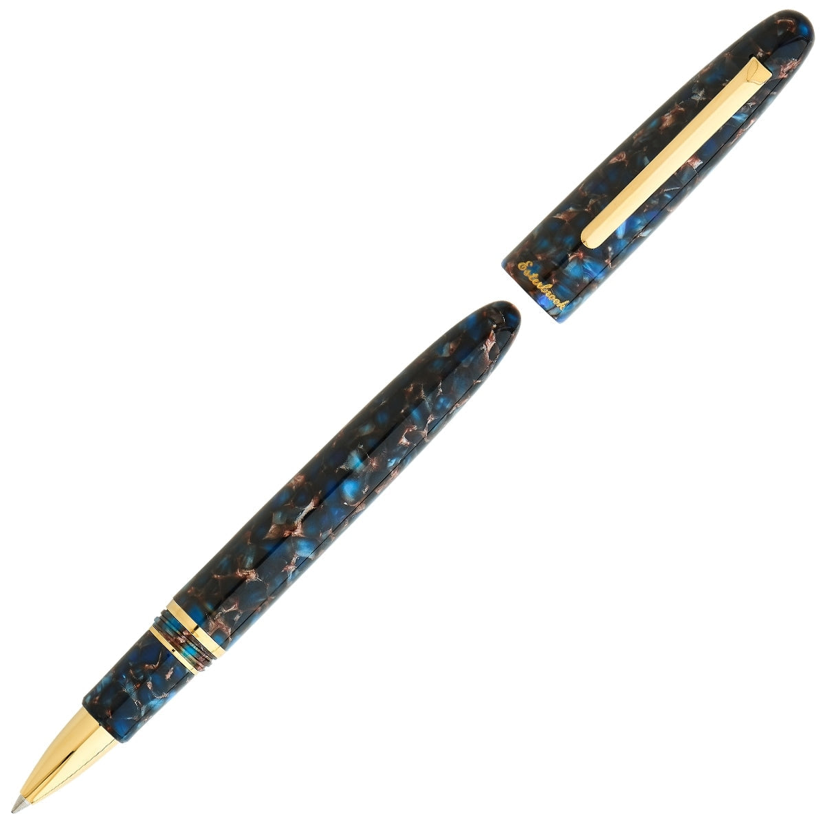 Esterbrook Tintenroller Estie Gold Nouveau Blue-1