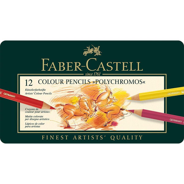 Faber-Castell, Buntstifte, Polychromos 12er Metalletui-2