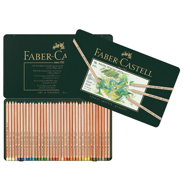 Faber-Castell, Pitt Pastel Pencils, 36 pencils in a metal tin