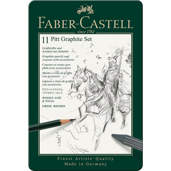 Faber-Castell, Stifte, Set, Pitt Graphite klein Metalletui-2