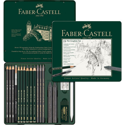 Faber-Castell, Stifte, Set, Pitt Graphite medium Metalletui-1
