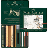 Faber-Castell, Stifte, Set, Pitt Monochrome medium Metalletui-1