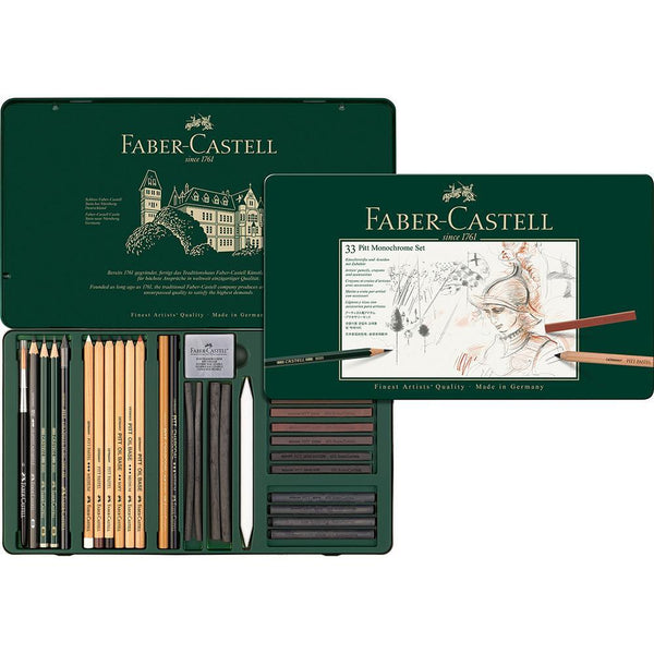 Faber-Castell, Colour Pencil Pitt Pitt Monochrome, Large Metal Tin