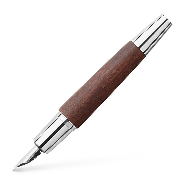 Faber-Castell, E-Motion Füller, Holzschaft, dunkelbraun