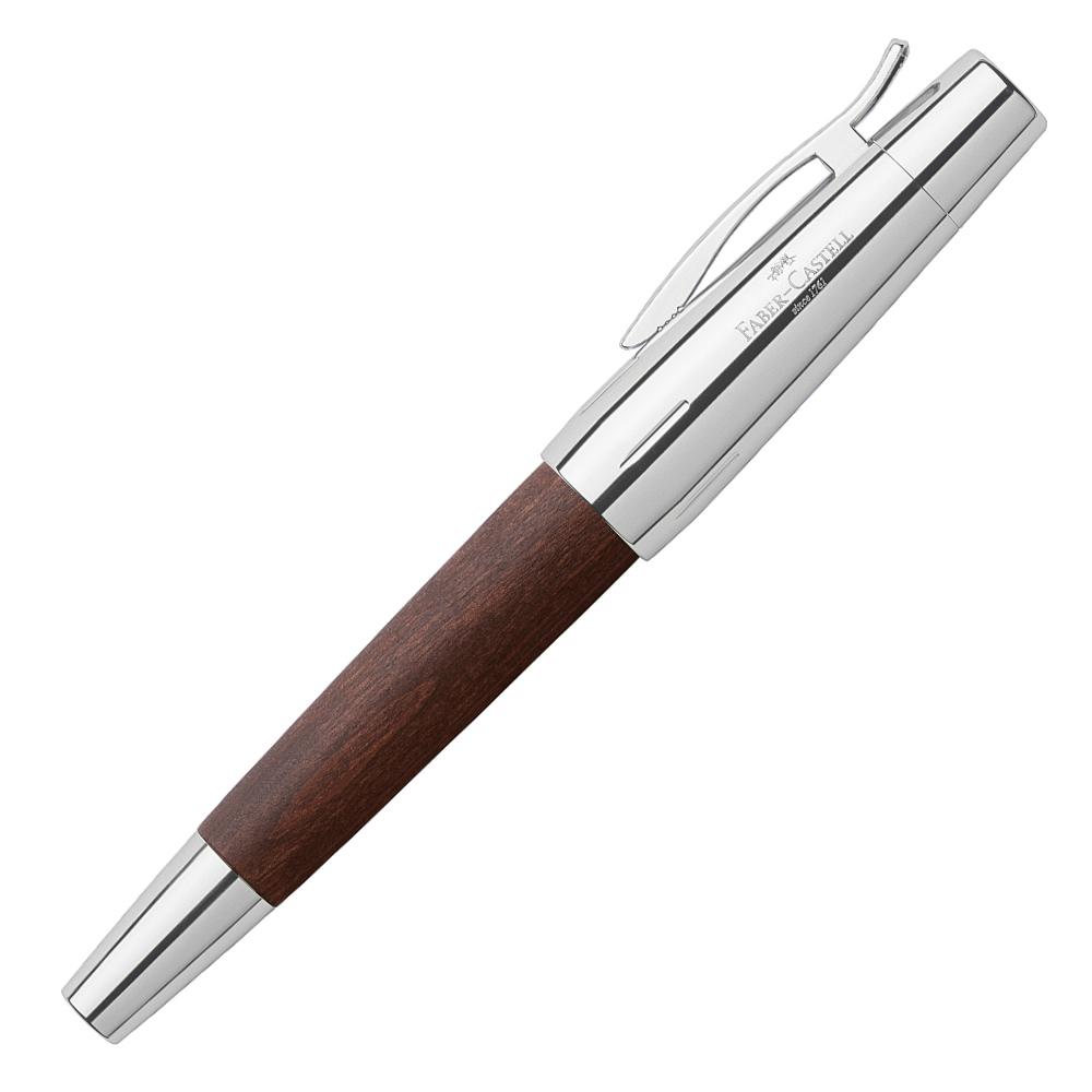 Faber-Castell, Füller, e-motion, Holz Chrom Dunkelbraun-2
