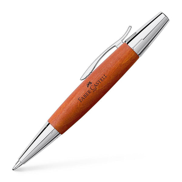 Faber-Castell, E-Motion Ballpoint Pen, Wood Barrel, Pearwood