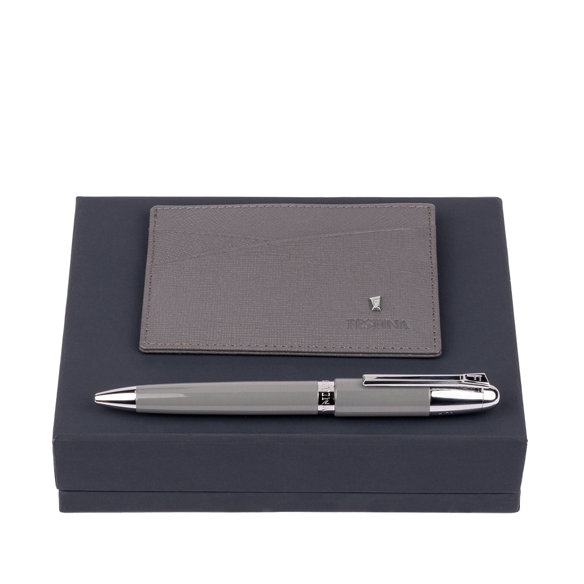 Festina Kugelschreiber / Kreditkartenetui Set grau-1
