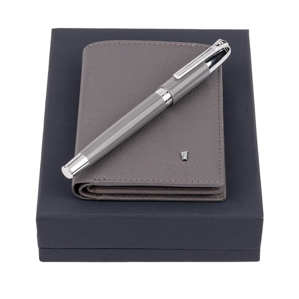 Festina Stifte- Geschenke Set (Kugelschreiber & Portemonnaie), grau