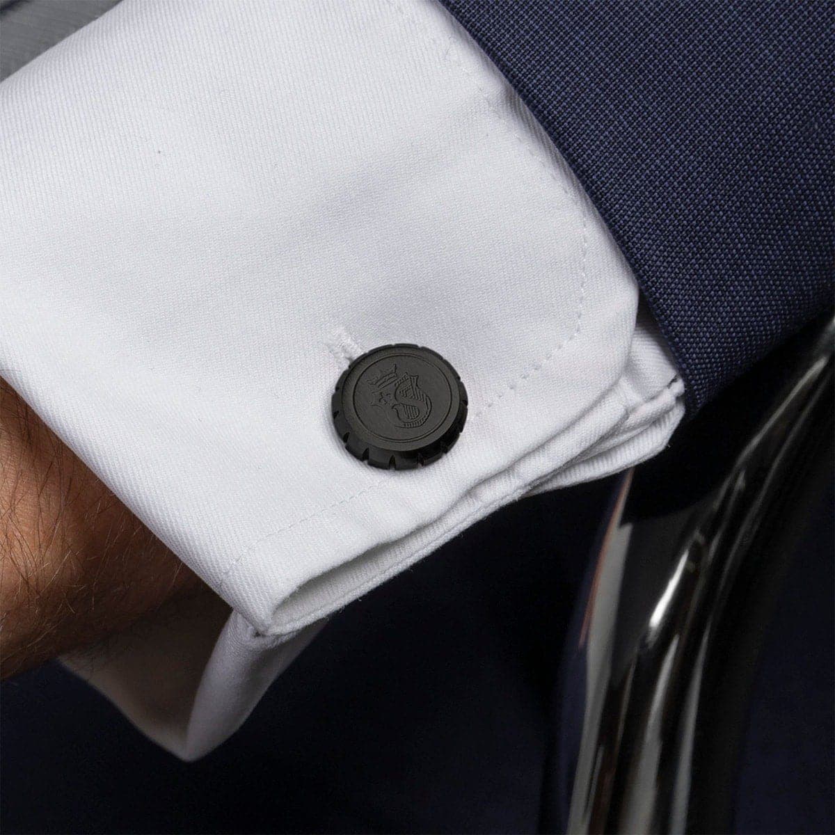 Festina Manschettenknopf Chronobike matt schwarz-2