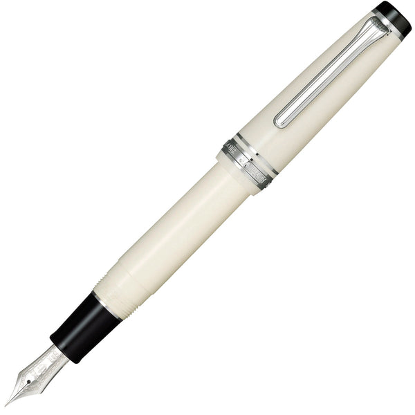 Sailor, Pro Gear Regular Fountain Pen, silver, 21K nib, Ivory