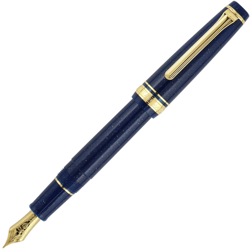 Sailor Füller Pro Gear Slim gold Special Ed. 14K Feder Vega Dark Blue Lamé-1