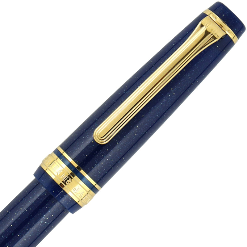 Sailor Füller Pro Gear Slim gold Special Ed. 14K Feder Vega Dark Blue Lamé-3