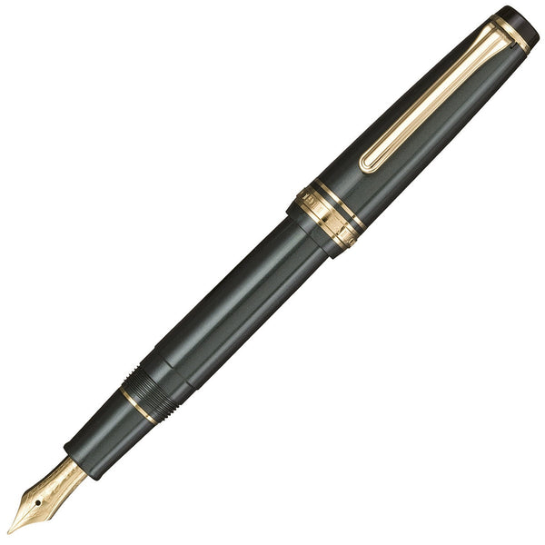 Sailor, Füller Pro Gear Slim, gold Special Ed. 14K Feder, Metallic Green
