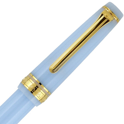 Sailor Füller Pro Gear Slim gold Special Ed. 14K Feder Grateful Crane Light Blue Lamé-3