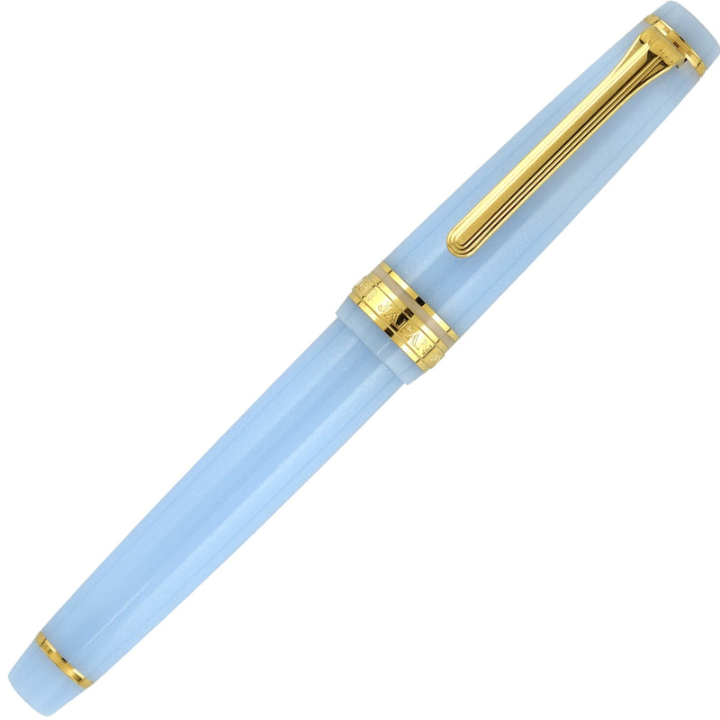 Sailor Füller Pro Gear Slim gold Special Ed. 14K Feder Grateful Crane Light Blue Lamé-4