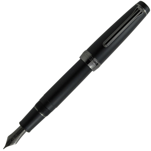 Sailor, Pro Gear Regular Fountain Pen, Special Ed. Nickel-Chrome, 21K Nib, Imperial Matte Black