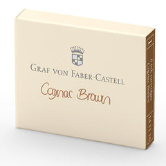 Graf von Faber-Castell, Tintenpatrone, 6x, Cognac Brown