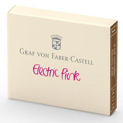 Graf von Faber-Castell, Tintenpatrone, 6x, Electric Pink