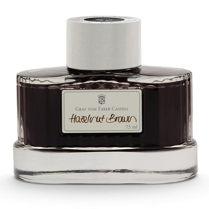 Graf von Faber-Castell, Tintenglas, 75ml, Hazelnut Brown-1