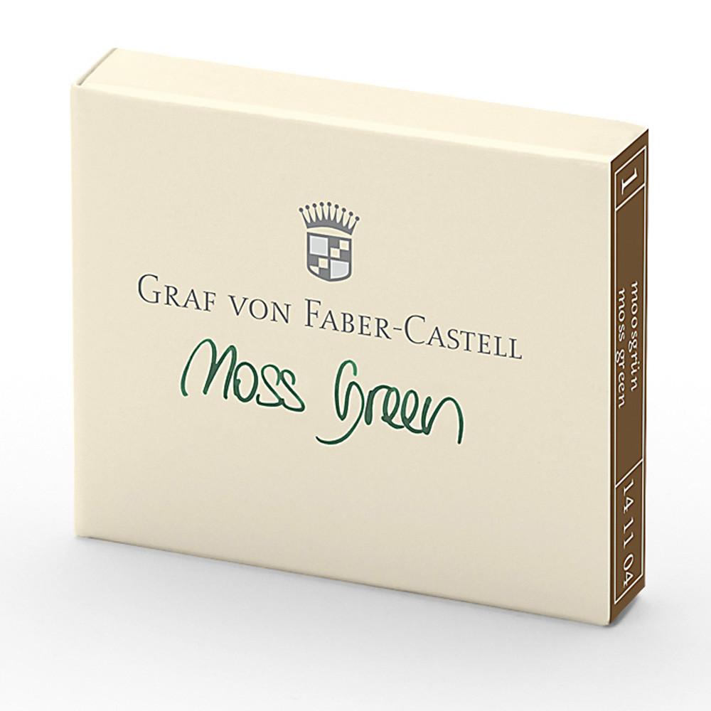 Graf von Faber-Castell, Tintenpatronen, 6x in Faltschachtel, Moss Green-1