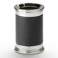 Graf von Faber-Castell, Stiftehalter Epsom, mit Lederummantelung, schwarz