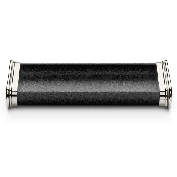 Graf von Faber-Castell, Ablageschale Epsom, mit Lederummantelung, schwarz