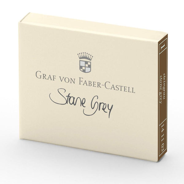 Graf von Faber-Castell, Tintenpatrone, 6x, Stone Grey