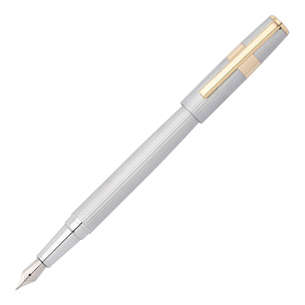 HUGO BOSS Füller Gear Pinstripe Silber/Gold-1