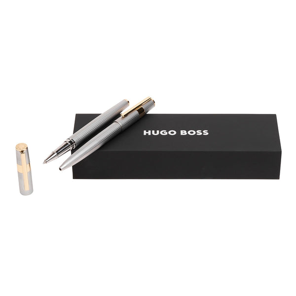 HUGO BOSS Füller / Tintenroller Gear Pinstripe Silber/Gold-1