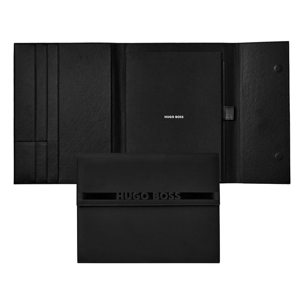HUGO BOSS, Cloud Matte Padfolio, A4, black