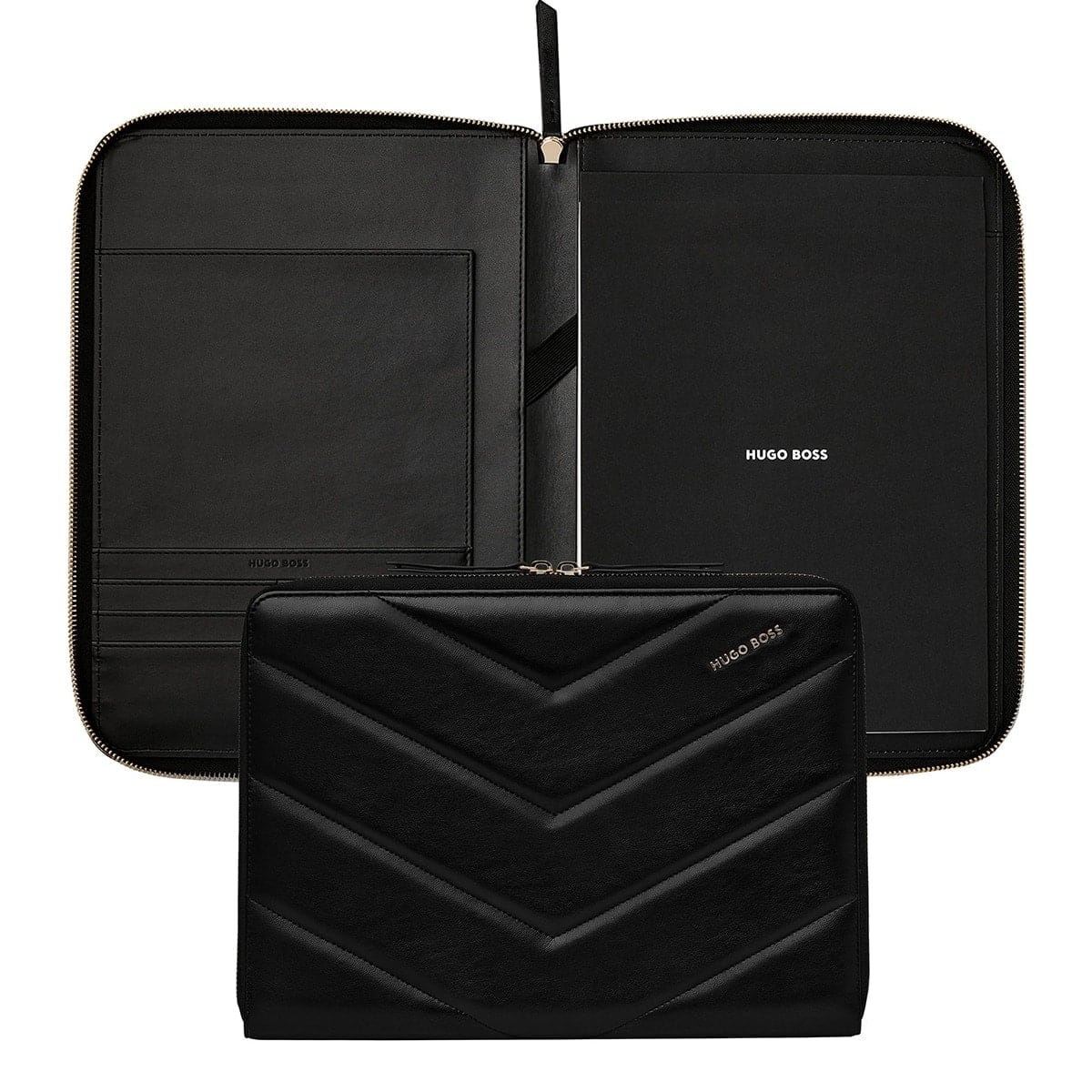 HUGO BOSS Schreibmappe Triga A4 schwarz-1