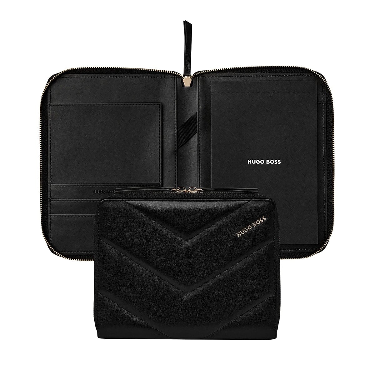 HUGO BOSS Schreibmappe Triga A5 schwarz-1