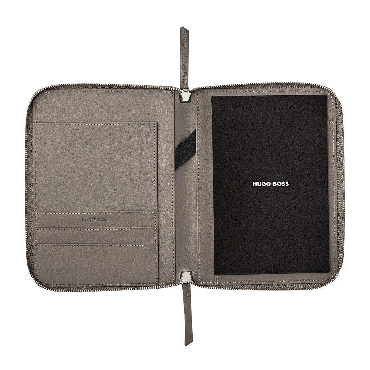 HUGO BOSS Schreibmappe Triga A5 Taupe-3
