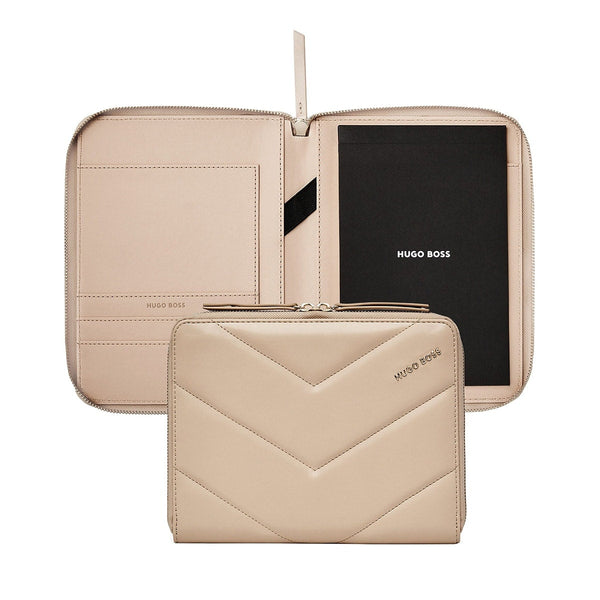 HUGO BOSS, Triga Writing Folder, A5, beige