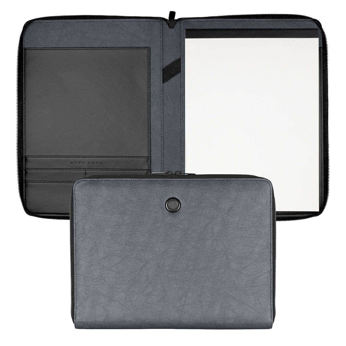 HUGO BOSS, Konferenzordner, Gleam A4, grau-1
