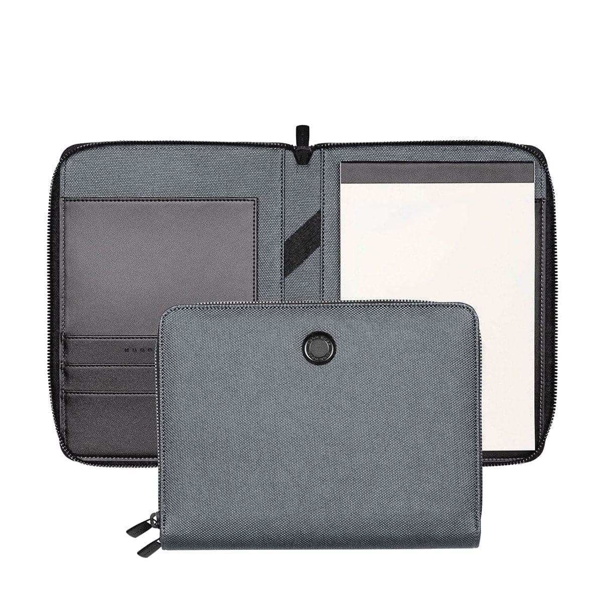 HUGO BOSS, Konferenzordner, Gleam A5, grau-1