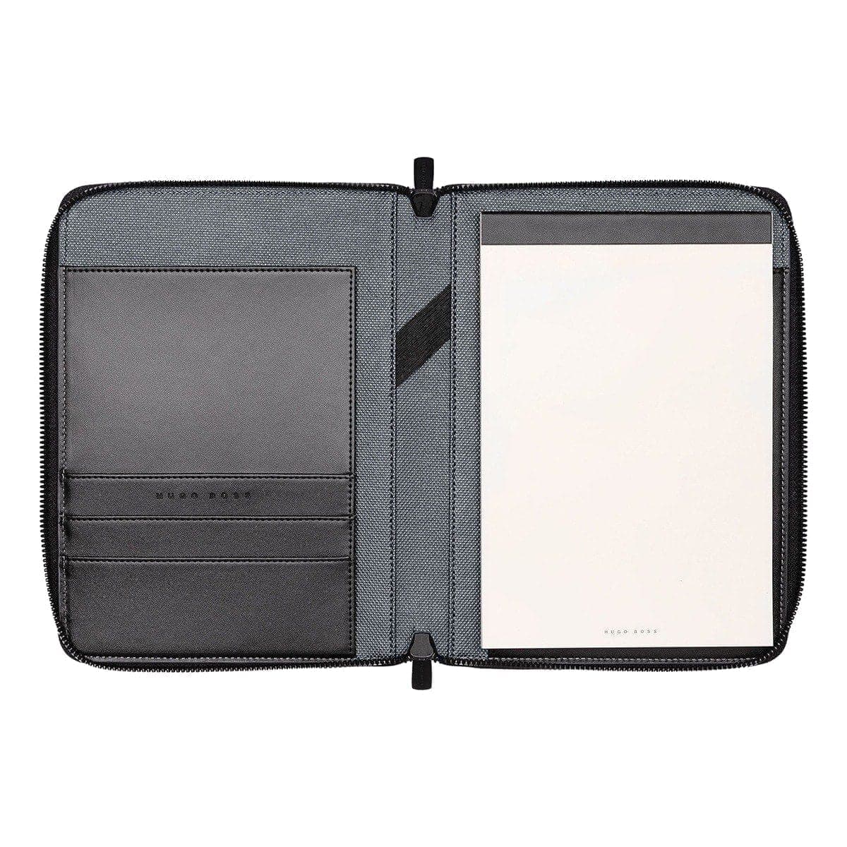 HUGO BOSS, Konferenzordner, Gleam A5, grau-2