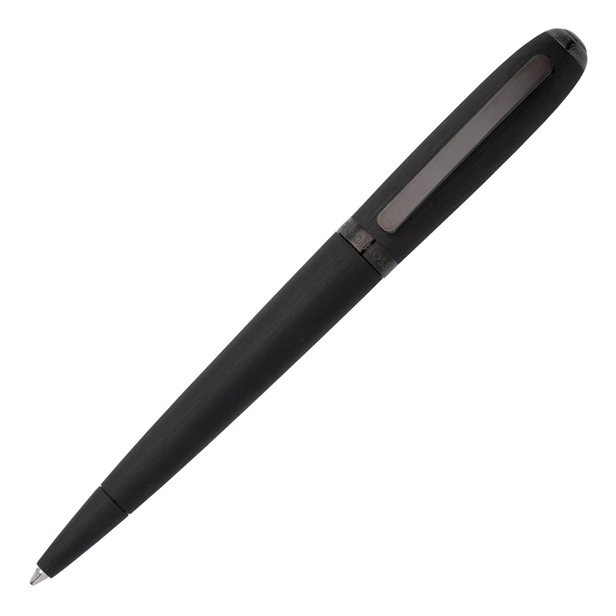 HUGO BOSS Kugelschreiber Contour gebürstet schwarz-1