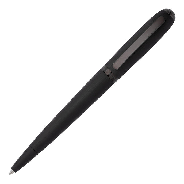 HUGO BOSS, Kugelschreiber Contour, gebürstet, schwarz