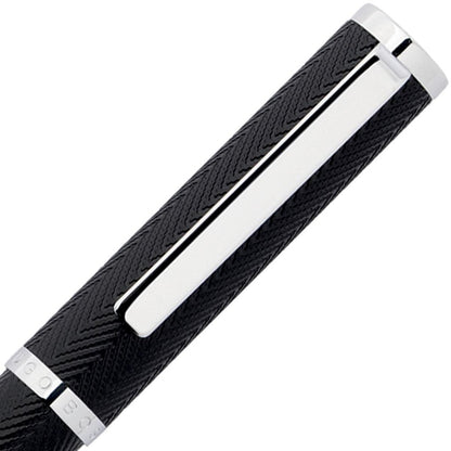HUGO BOSS, Kugelschreiber, Formation Herringbone, chrom-3
