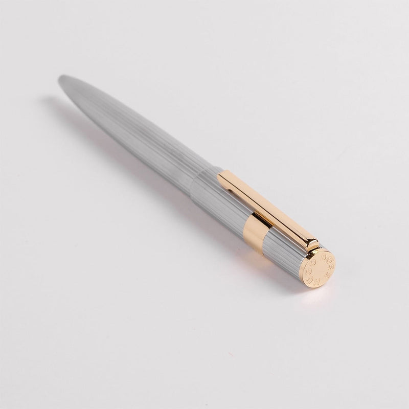 HUGO BOSS Kugelschreiber Gear Pinstripe Silber/Gold-5