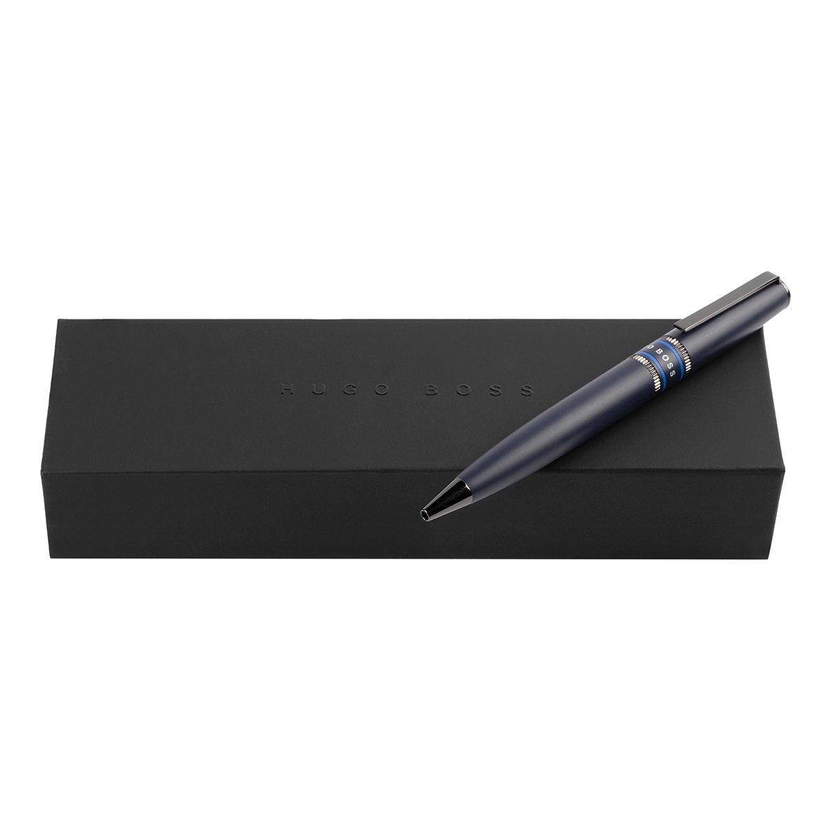 HUGO BOSS, Kugelschreiber Illusion Gear, blau-6