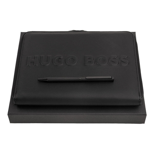 HUGO BOSS, Schreibset, A5, schwarz